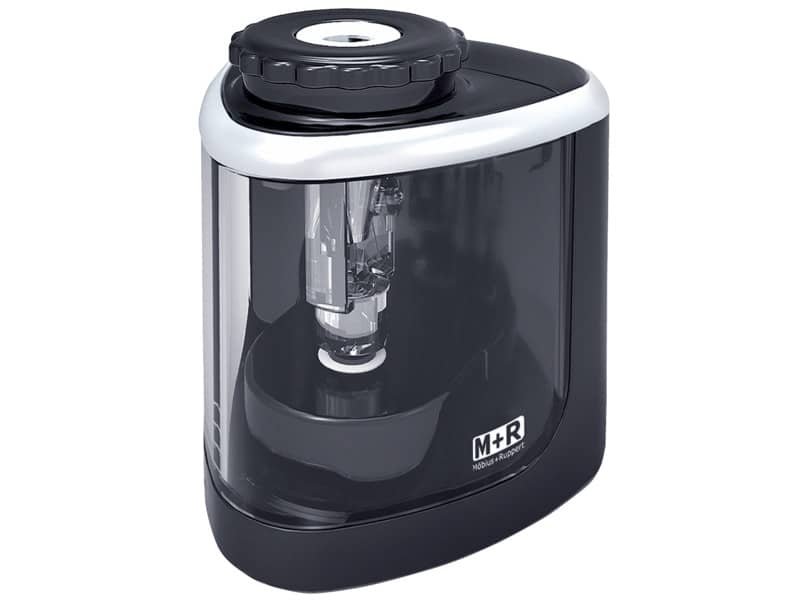 Temperamatite da tavolo M+R colore trasparente a batteria 9870000