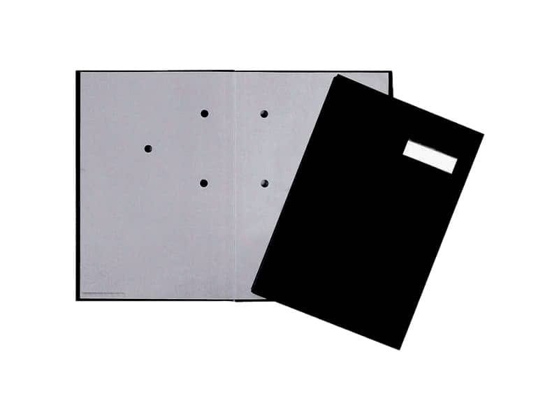 Libro firme Q-Connect 20 pagine 24×35 cm nero KF31014
