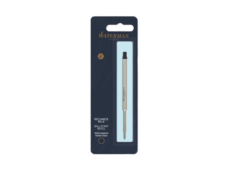 Refill penna a sfera Waterman in blister Waterman punta media – nero S0944480