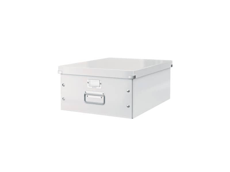 Scatola per archiviazione universale ”L” Leitz CLICK & STORE bianco metallizzato 36,9x20x48,2 cm – 60450001