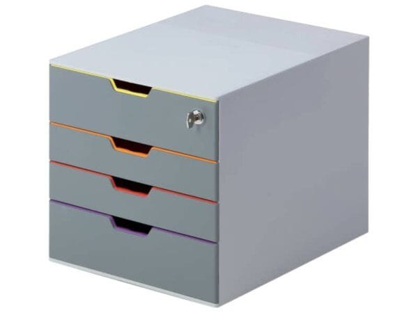 Cassettiera DURABLE VARICOLOR© SAFE 4 cassetti 280x292x356 mm pofili assortiti 760627