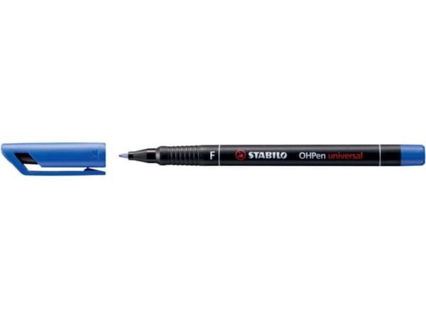 Penna Stabilo OHPen universal Fine (F) 0,7 mm blu 842/41