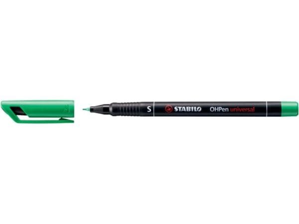 Penna Stabilo OHPen universal Superfine (S) 0,4 mm verde 841/36