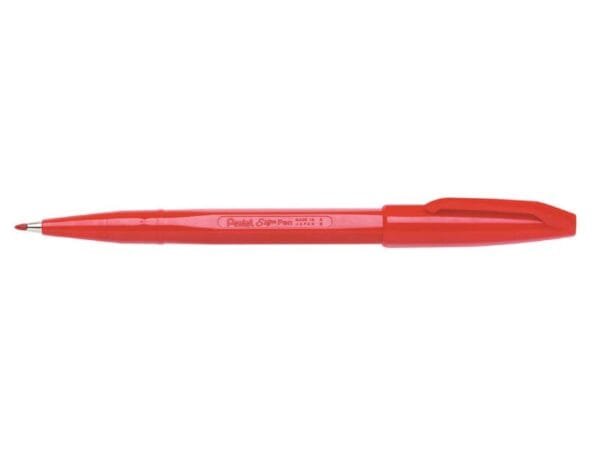 Pennarello Pentel Sign Pen punta fibra 2 mm 0,8 mm rosso S520-B