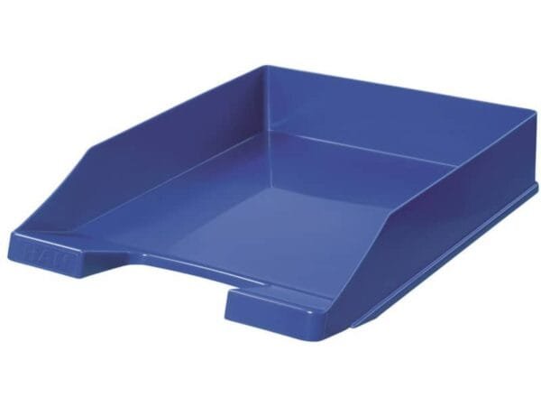 Vaschetta portacorrispondenza accatastabile KLASSIK A4/C4 HAN in polistirolo blu lucido - 1027-X-14
