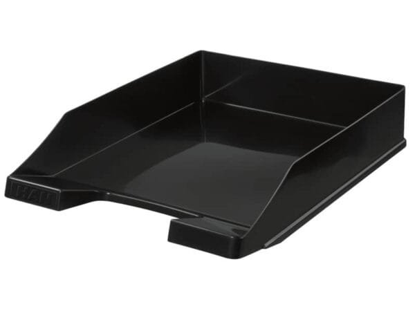 Vaschetta portacorrispondenza accatastabile KLASSIK A4/C4 HAN in polistirolo nero lucido - 1027-X-13