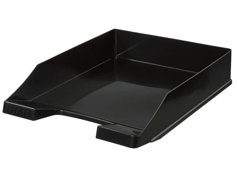 Vaschetta portacorrispondenza accatastabile KLASSIK A4/C4 HAN in polistirolo nero lucido – 1027-X-13
