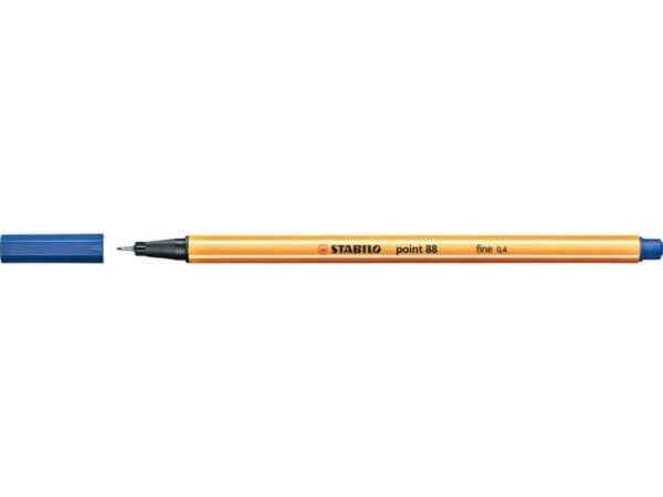 Fineliner Stabilo Point 88© 0,4 mm blu scuro - 88/41