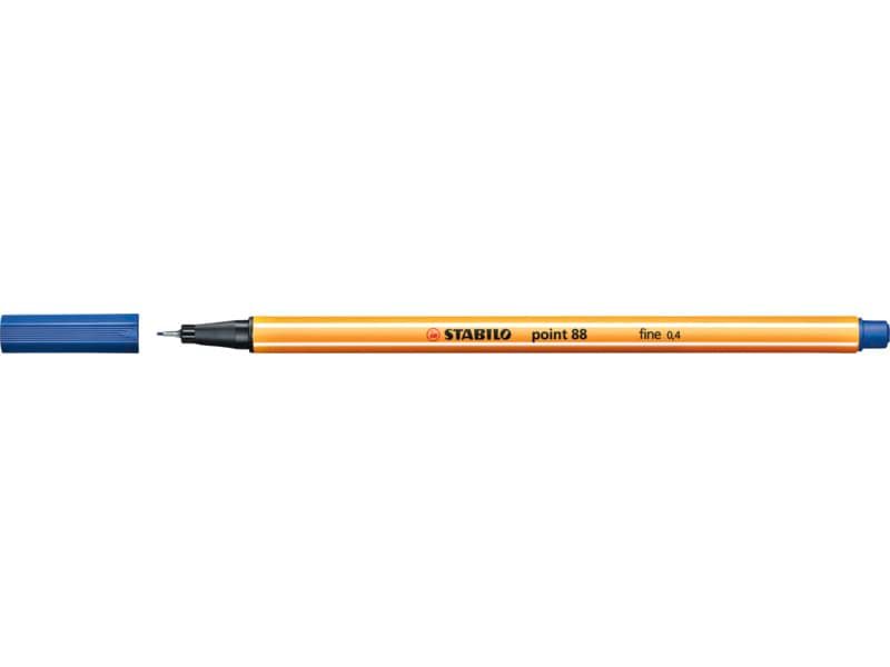 Fineliner Stabilo Point 88© 0,4 mm blu scuro – 88/41