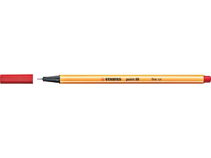 Fineliner Stabilo Point 88© 0,4 mm  rosso – 88/40
