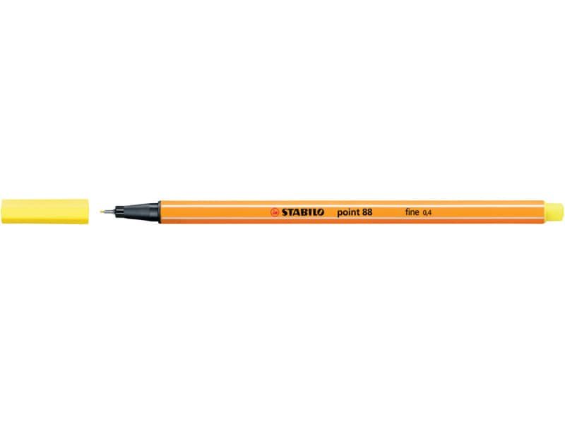 Fineliner Stabilo Point 88© 0,4 mm giallo limone 88/24