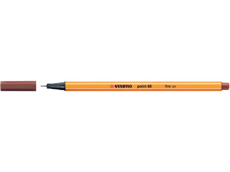 Fineliner Stabilo Point 88© 0,4 mm terra di Siena bruciata 88/75