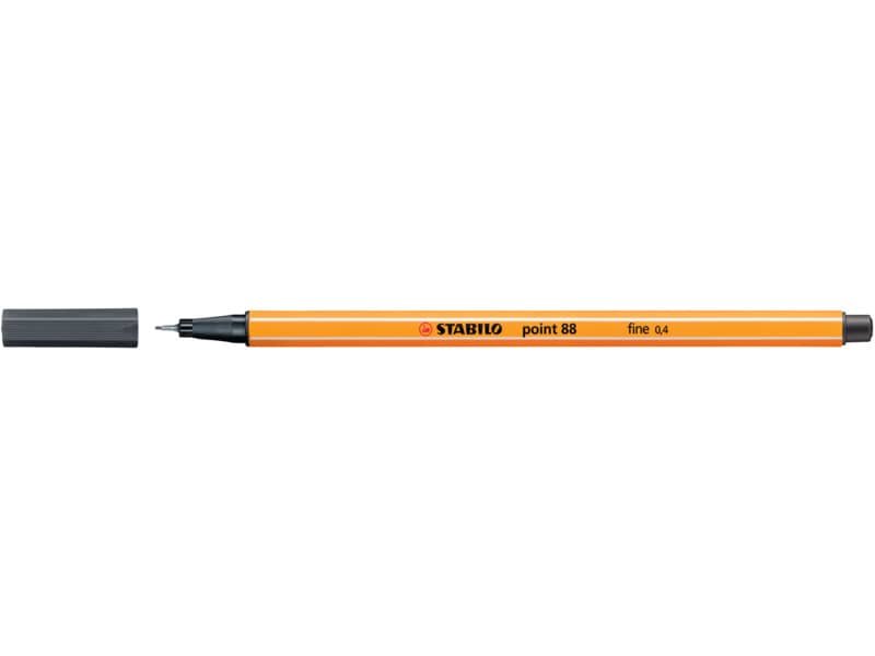 Fineliner Stabilo Point 88© 0,4 mm grigio nerastro 88/97