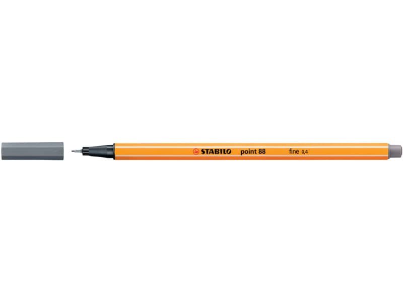Fineliner Stabilo Point 88© 0,4 mm grigio di payne 88/98