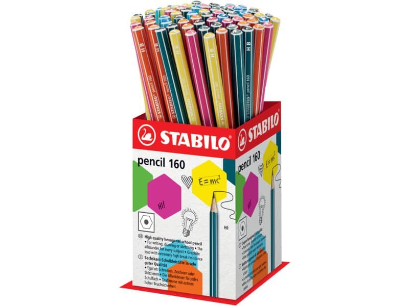 Espositore da banco Stabilo Pencil HB – 72 pezzi – colori fusto assortiti 160/72-1HB