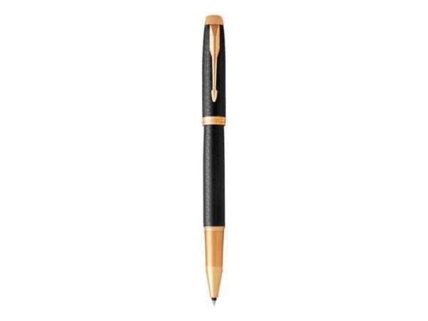 Penna roller Parker IM punta F inchiostro nero Parker Premium Black GT 1931660