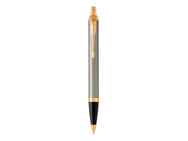 Penna a sfera Parker IM punta M inchiostro blu Parker Brushed Metal GT 1931670