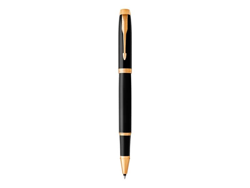 Penna roller Parker IM punta F inchiostro nero Parker Black GT 1931659