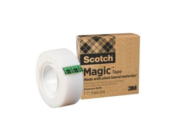 Nastro adesivo Scotch© Magic? Pi— Verde 19 mm x 30 m trasparente opaco 9-1930R