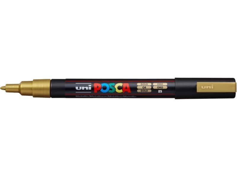 Marcatore a tempera POSCA Uni-Ball punta tonda 0,9-1,3 mm oro M PC3M ORO