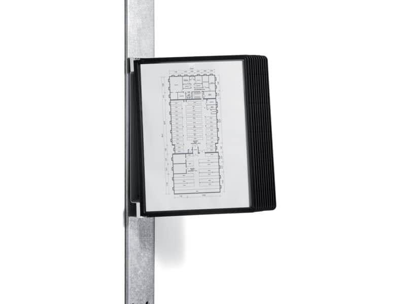 Leggio da parete DURABLE VARIO© MAGNET WALL 10 pannelli A4 nero – 591801