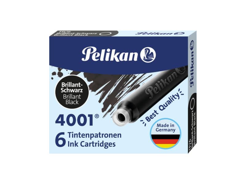 Cartuccia per stilografica Pelikan TP/6 nero brillante astuccio da 6 – 301218