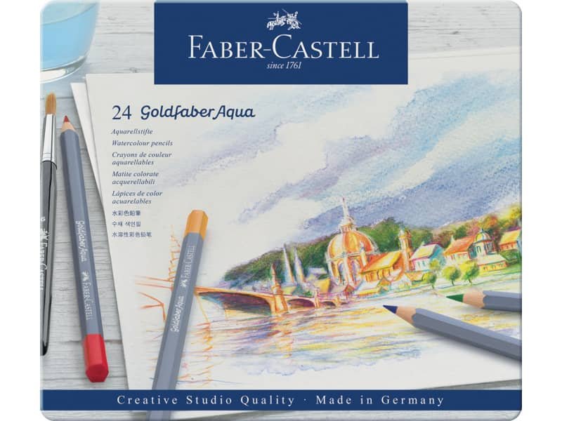 Matite acquarellabili Goldfaber Aqua Faber-Castell 24 colori Conf. 24 pezzi – 114624