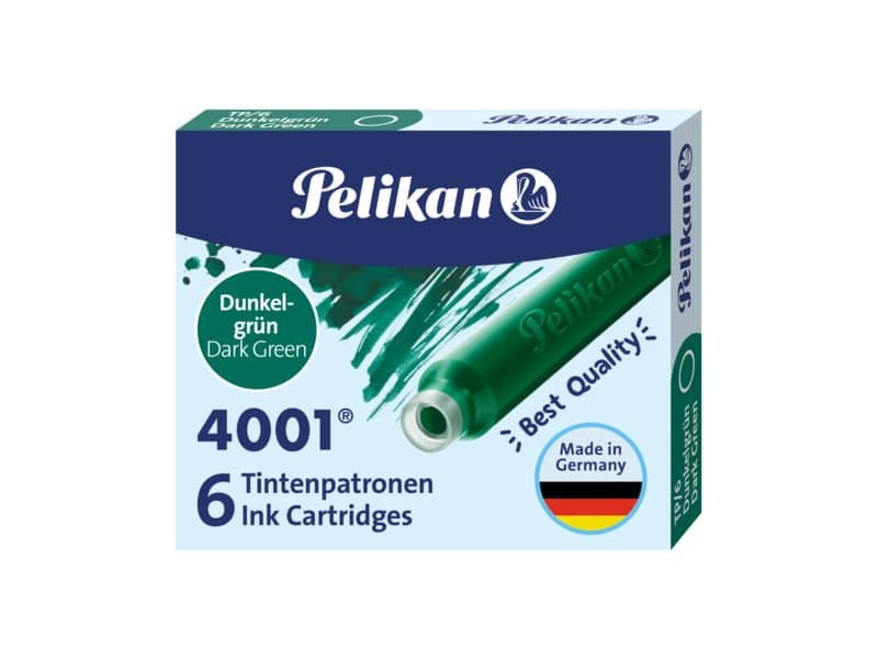Cartuccia per stilografica Pelikan TP/6 verde scuro conf. da 6 verde scuro 300087