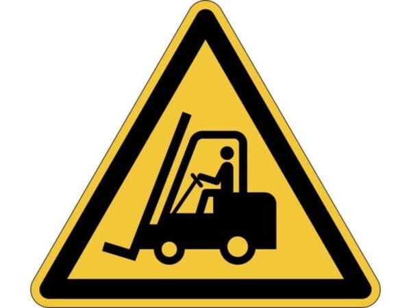 Pittogramma da pavimento ''Attenzione passaggio carrelli'' DURABLE giallo  430 mm - 173404
