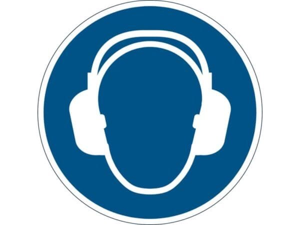 Pittogramma da pavimento ''Indossare la protezione auricolare'' DURABLE azzurro  430 mm - 172906