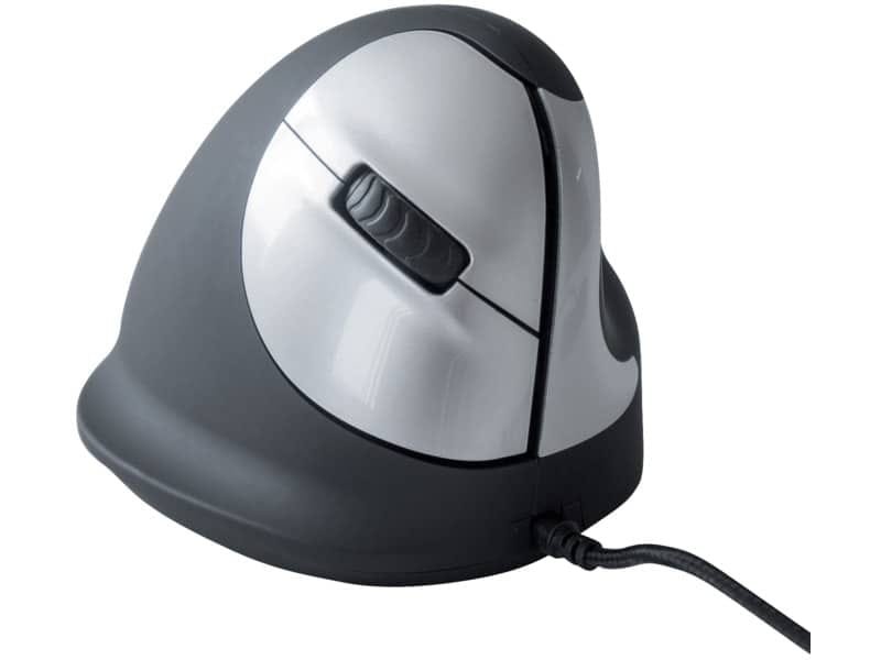 Mouse verticale per destrorsi R-GO Tools laser nero 165-195 mm con cavo RGOHE