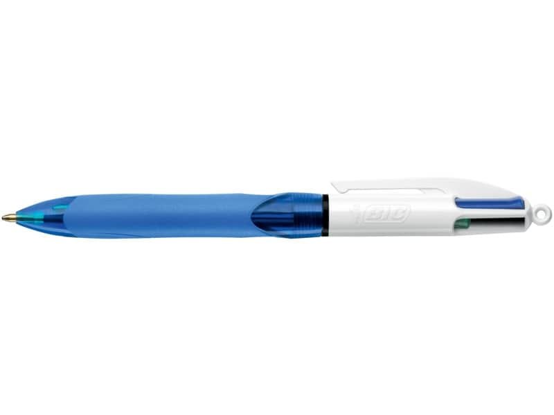Penna a sfera a scatto BIC 4 Colours Grip M 1 mm – 4 colori di scrittura assortiti – 8871361