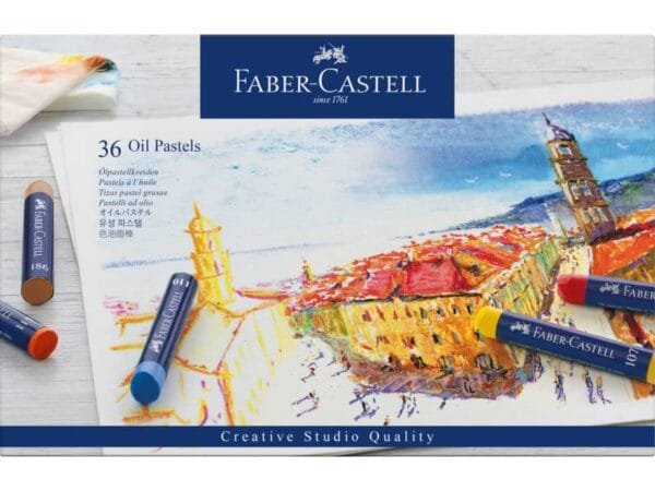 Pastelli a olio Faber-Castell Oil Pastels Creative Studio assortiti astuccio di cartone da 36 - 127036
