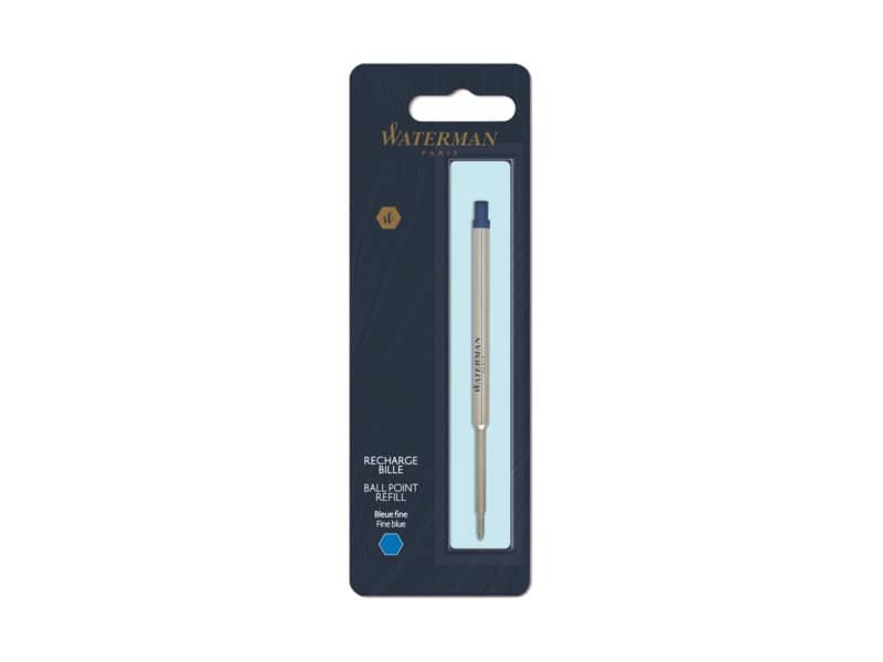 Refill penna a sfera Waterman in blister Waterman punta fine – blu 1964016