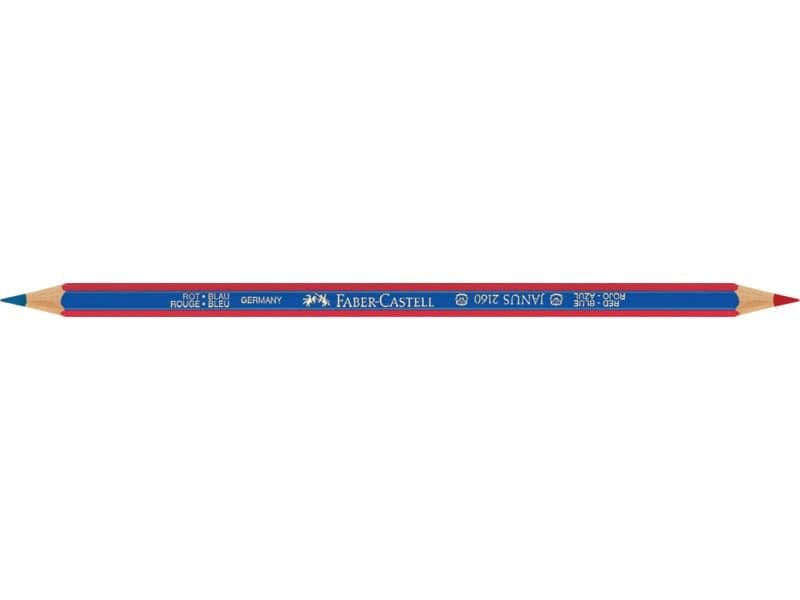 Matita bicolore Faber-Castell Janus 2160 B rossa e blu 116000