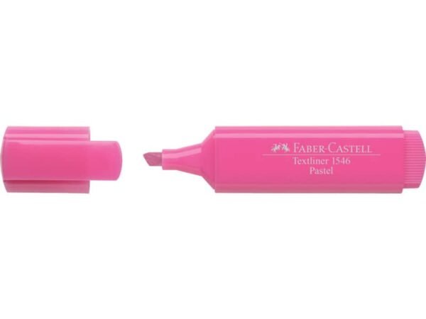 Evidenziatore Faber-Castell Textliner 1546 - conf. 10 pz - colore pastel rosa 154654