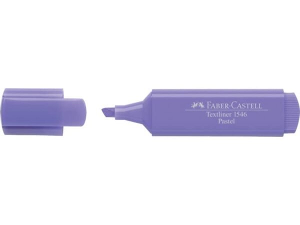 Evidenziatore Faber-Castell Textliner 1546 - conf. 10 pz - colore pastel lilla - 154656