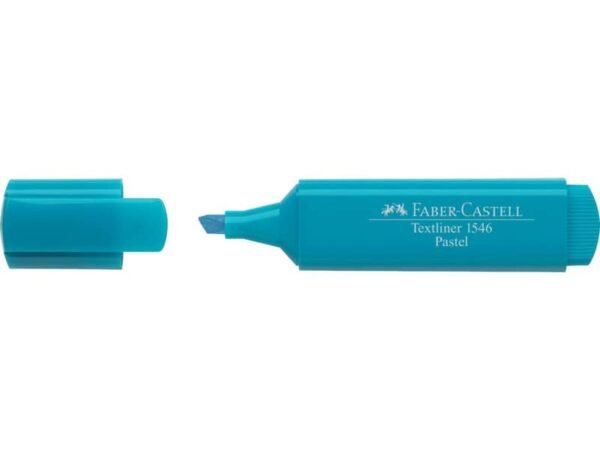 Evidenziatore Faber-Castell Textliner 1551 - conf. 10 pz - colore pastel turchese - 154658