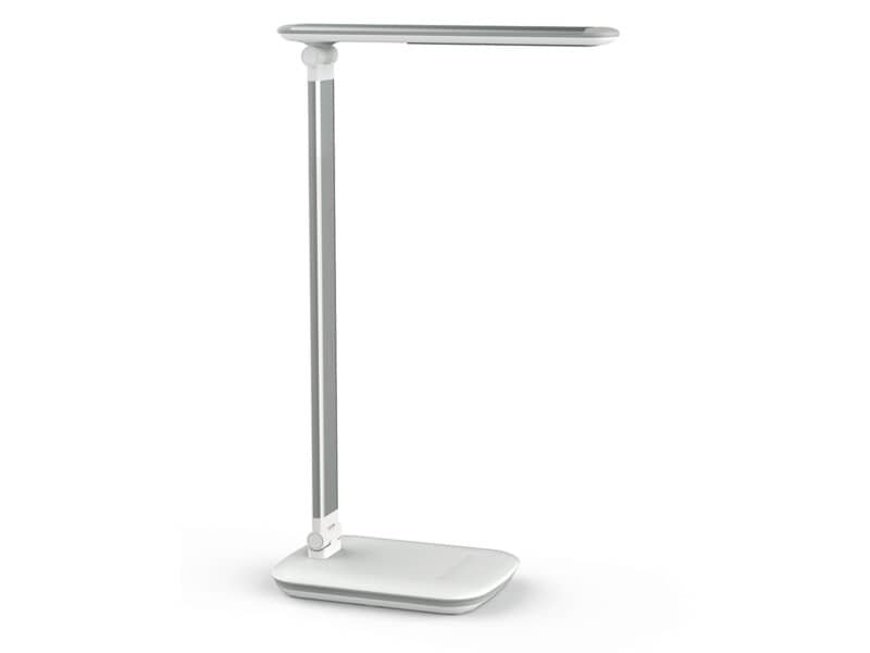 Lampada da scrivania MAUL a LED MAULjazzy, dimmerabile alluminio bianco 8 W, 716 Lm, 4000K – Z800041