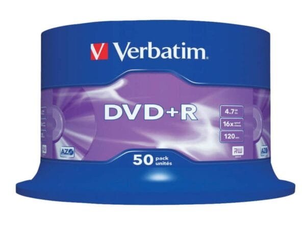 DVD+R Verbatim 16x 4,7 GB Spindle Case da 50 dvd - 43550