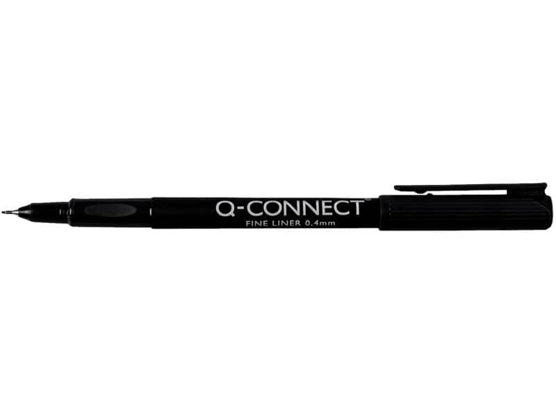 Fineliner Q-Connect 0.4 mm nero  Conf. 10 pezzi – KF25007