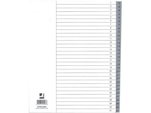 Divisore numerico Q-Connect grigio XL 24 KF02296