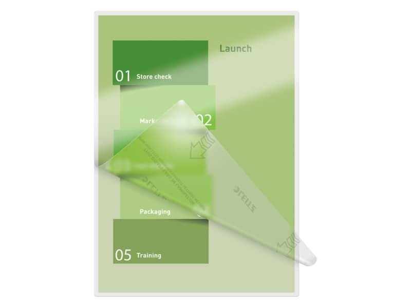 Pouches per plastificatrici Leitz iLam con UDT 2×80 æm in EVA A4 21,6×30,3 cm Conf. 100 pezzi – 74780000