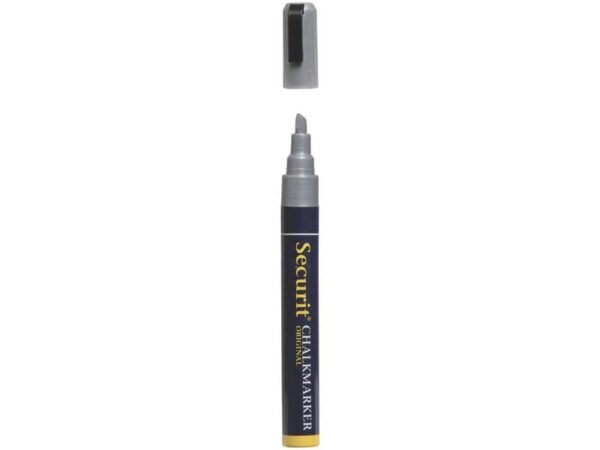 Pennarello a gesso liquido Securit© a punta media 2-6 mm argento SMA510-SL