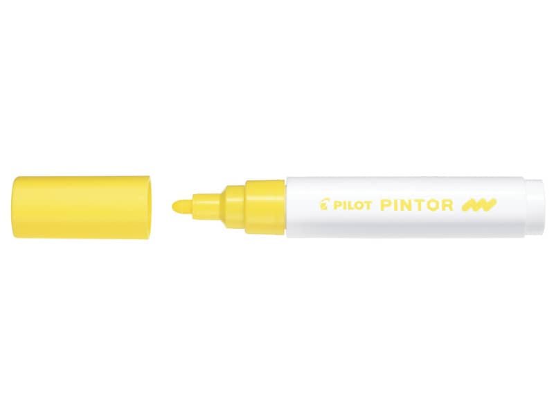 Marcatore multisuperficie Pilot Pintor a base d’acqua punta in fibra 4,5 mm giallo – 002390