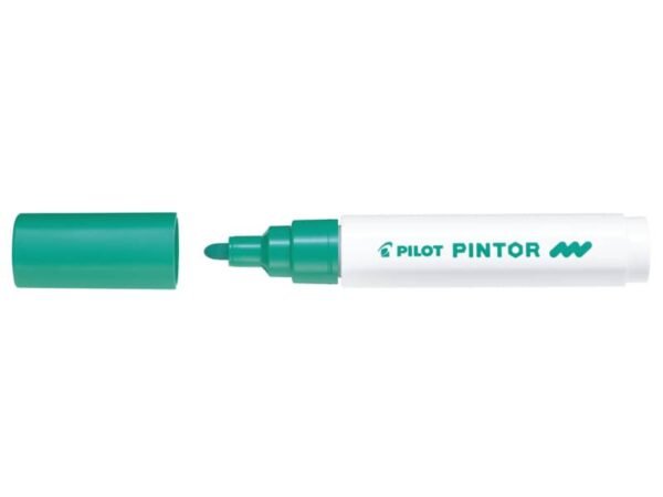 Marcatore multisuperficie Pilot Pintor a base d'acqua punta in fibra 4,5 mm verde - 002386