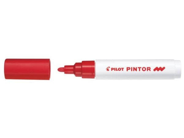 Marcatore multisuperficie Pilot Pintor a base d'acqua punta in fibra 4,5 mm rosso - 002385