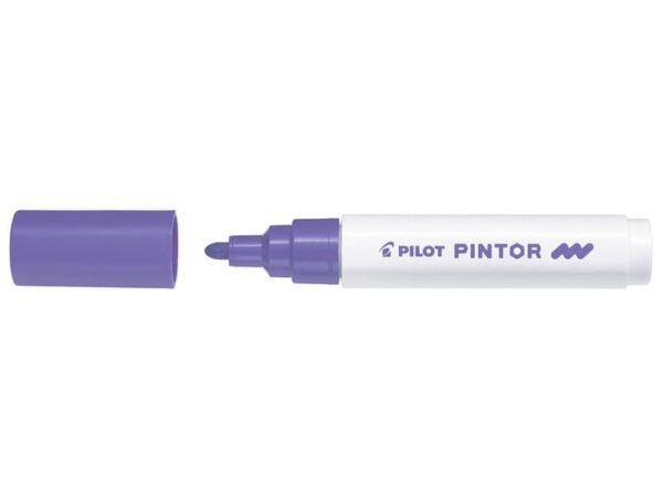 Marcatore multisuperficie Pilot Pintor a base d'acqua punta in fibra 4,5 mm viola - 002393