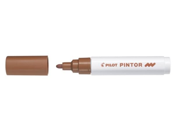 Marcatore multisuperficie Pilot Pintor a base d'acqua punta in fibra 4,5 mm marrone - 002388