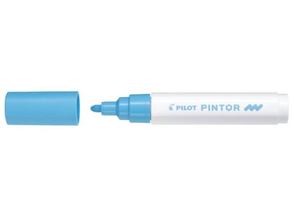 Marcatore multisuperficie Pilot Pintor a base d'acqua punta in fibra 4,5 mm blu pastello - 002372